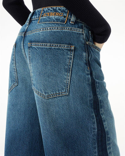Jeans Iceberg a palazzo cinque tasche