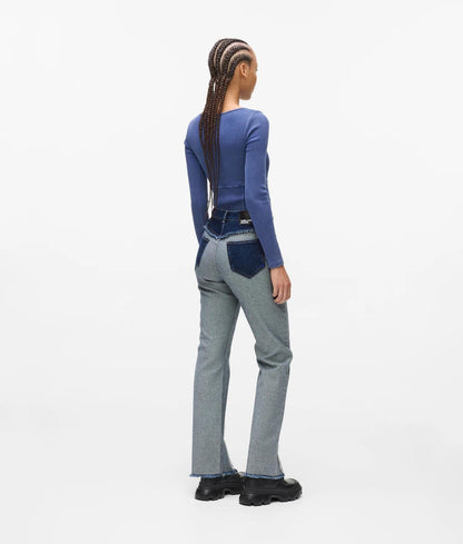 Jeans Karl Lagerfeld high rise straight donna