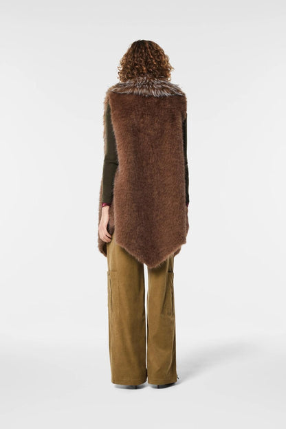 Gilet Nenette in ecopelliccia donna