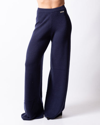 Pantalone Richmond X a palazzo in lana e cashmere 