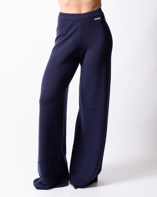 Pantalone Richmond X a palazzo in lana e cashmere 