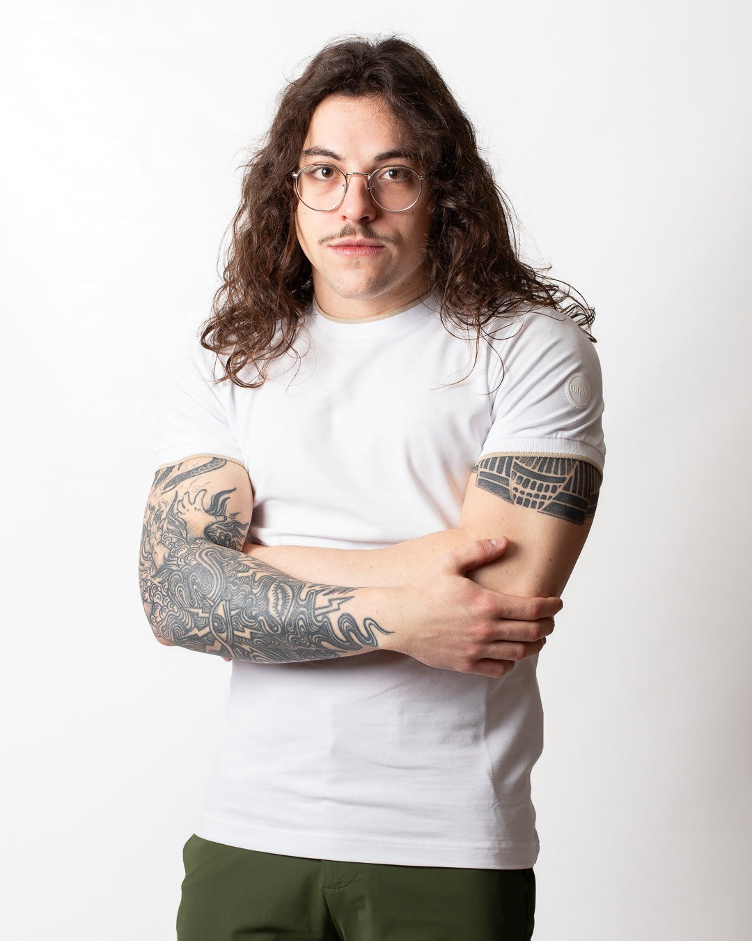 T-Shirt Colmar "Monday" slim in piquet uomo