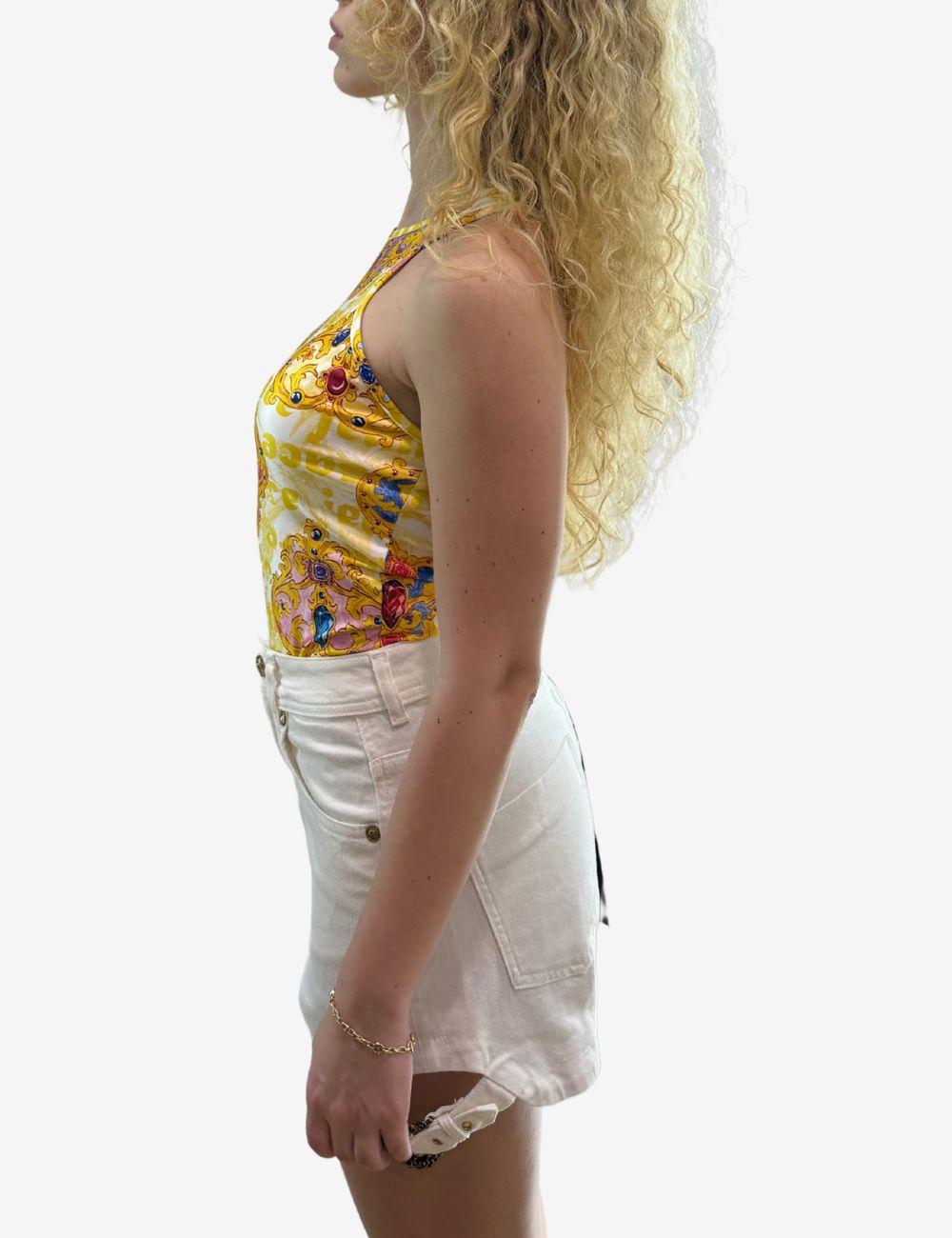 Body Versace Jeans Couture con stampa "Heart Couture" donna