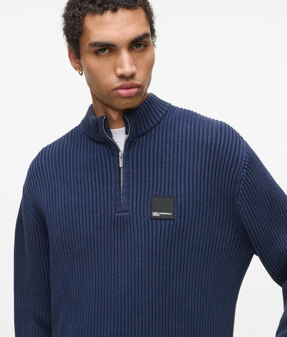 Maglia Karl Lagerfeld Jeans mezza zip uomo