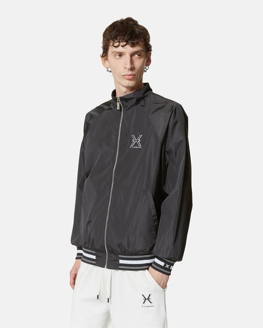 Giubbotto Richmond X in nylon con fascia logata uomo