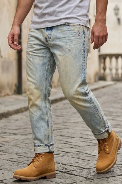Jeans G2Firenze slim "Light Desert" uomo