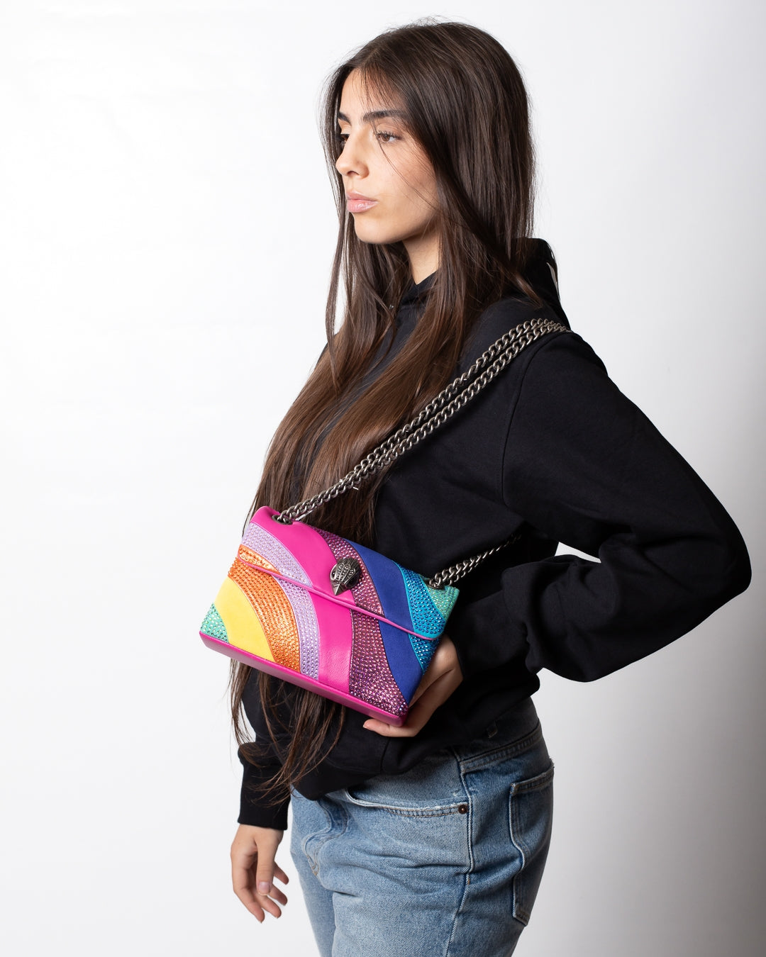 Borsa Kurt Geiger "Mini Kensington Multicolor" donna