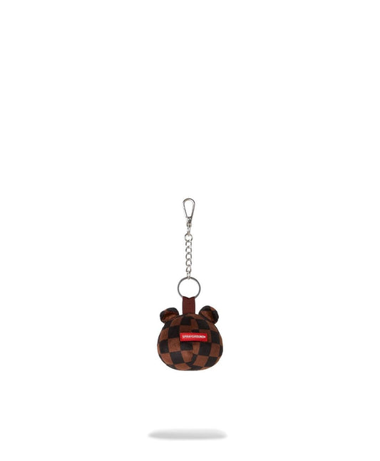 Portachiavi Sprayground marrone BROWN CHECKER BEAR HEAD KEYCHAIN