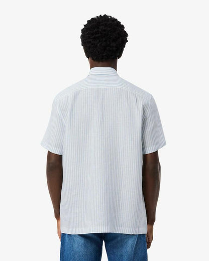Camicia Lacoste a strisce in lino uomo