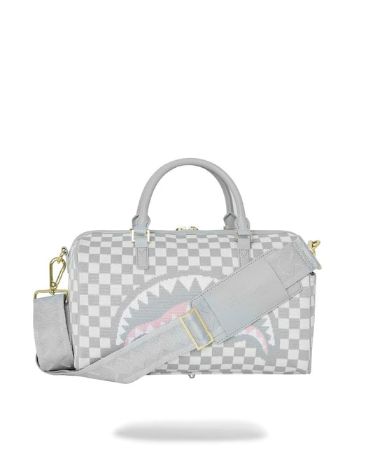 Borsa Sprayground bianco Knit sharks in paris cream  mini duffle