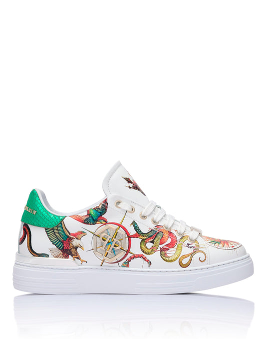 Sneakers Philipp Plein printed low-top stampata allover uomo