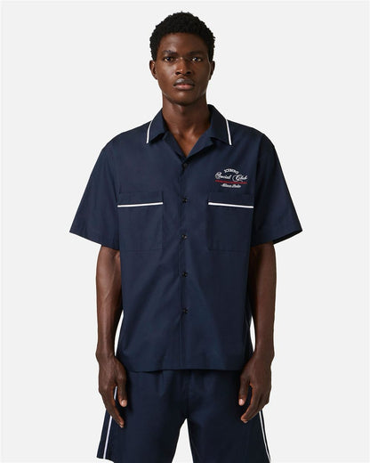 Camicia Iceberg con ricamo e stampa uomo