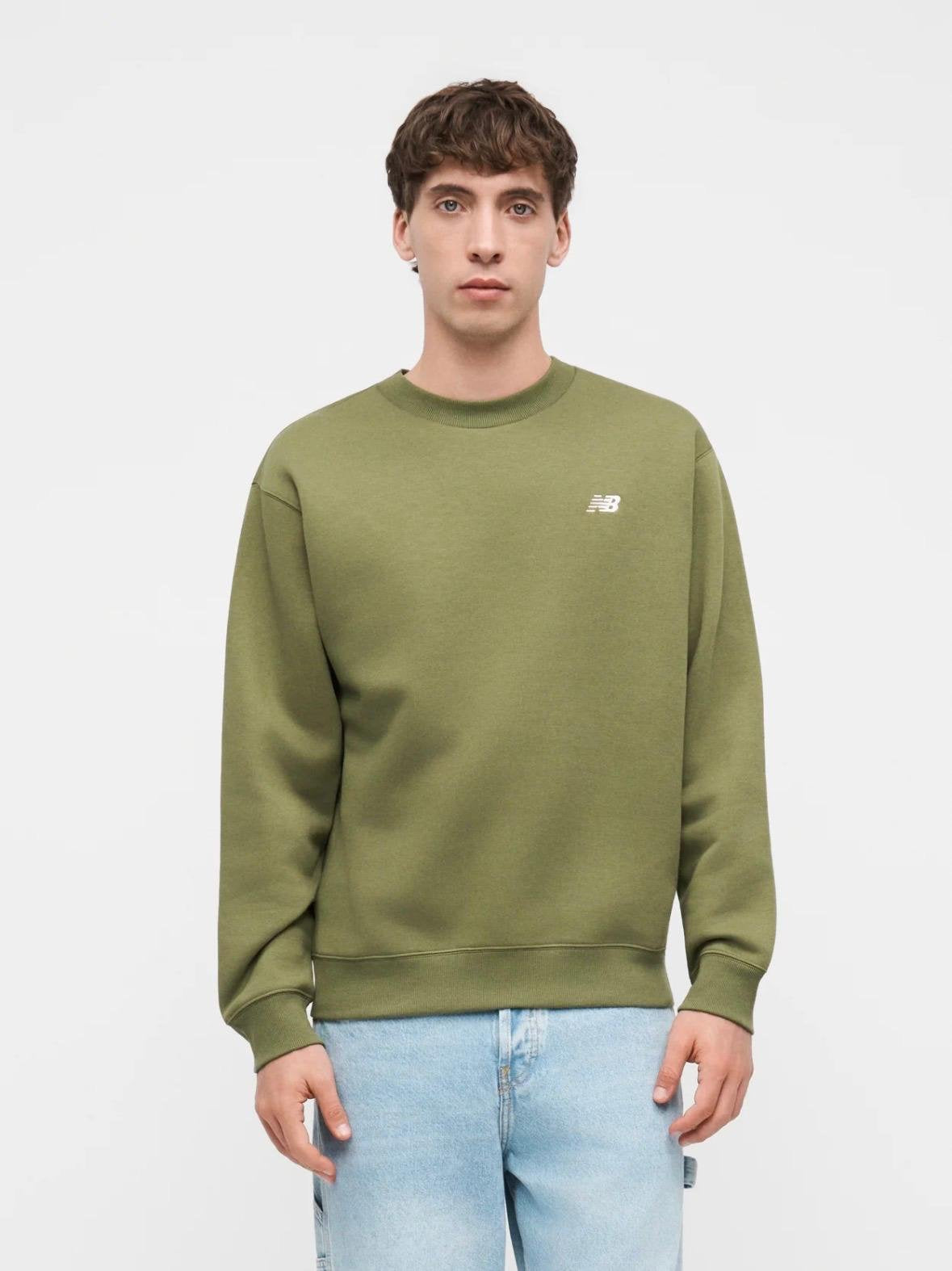 Felpa New Balance girocollo con logo ricamato