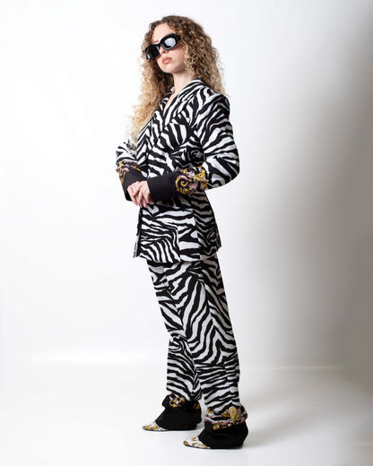 Pantalone Versace Jeans Couture zebrato donna