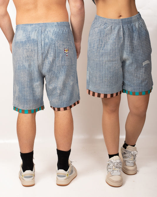 Short Barrow "Chambray" effetto denim