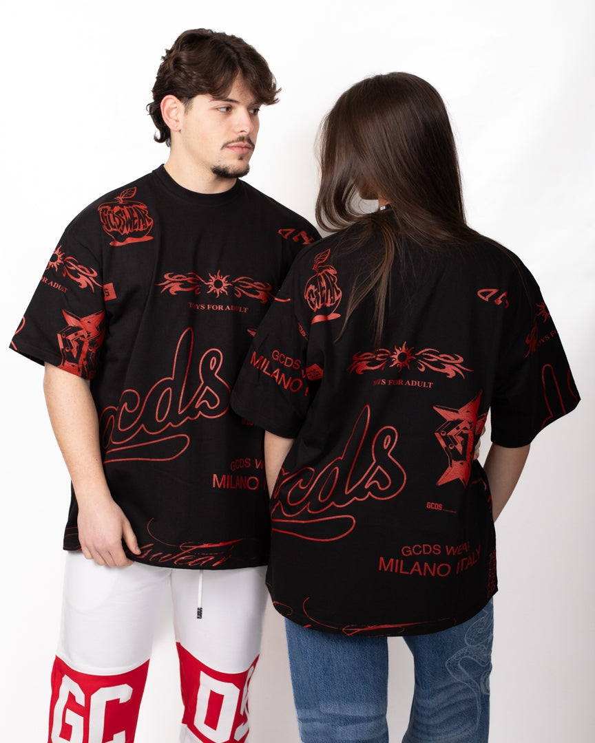 T-Shirt GCDS "History Logo" oversize