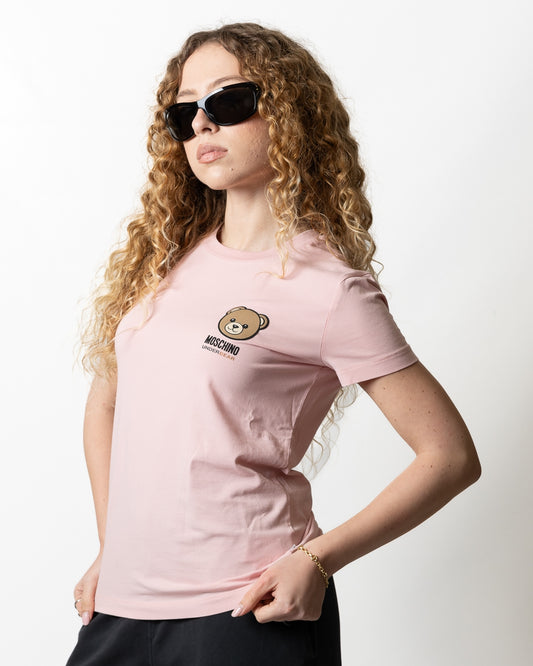 T-Shirt Moschino Active con logo teddy donna