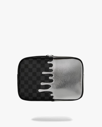 Pochette e beauty Sprayground nero SILVER SIDE DRIP BLACK CHECK BRICK TOILETRY