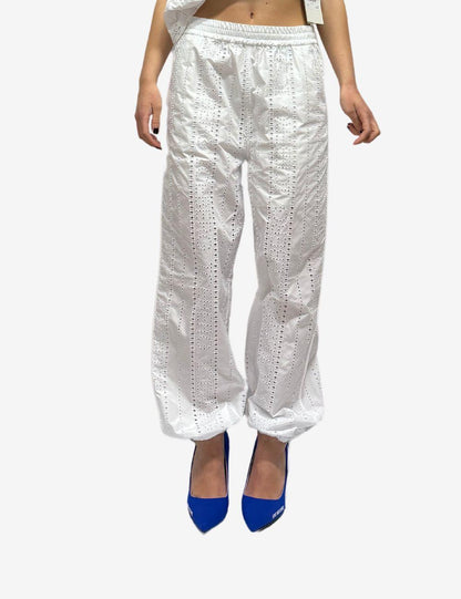 Pantalone Iceberg in pizzo bianco