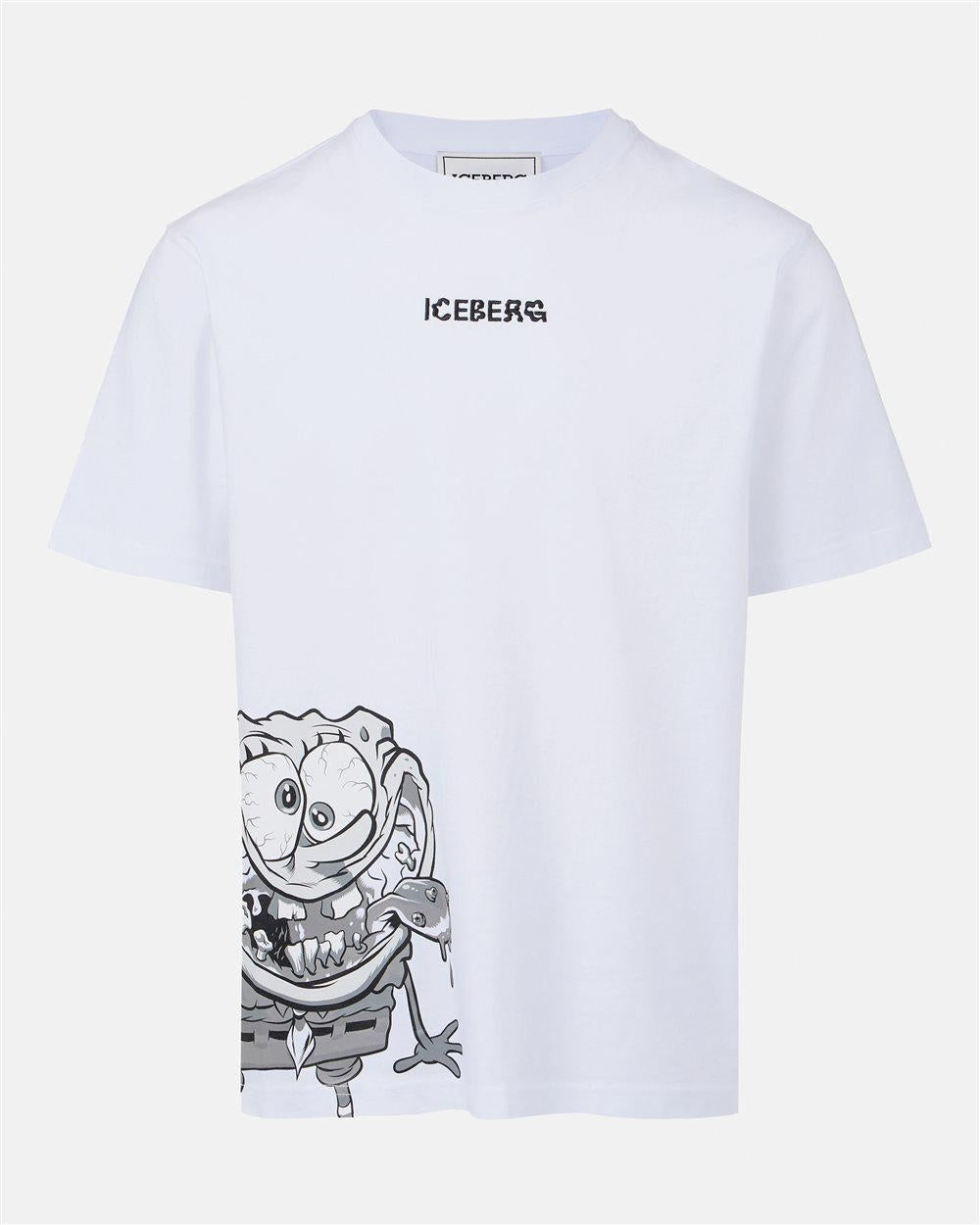 T-Shirt Iceberg X Spongebob con ricamo uomo