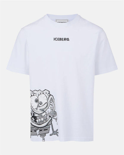 T-Shirt Iceberg X Spongebob con ricamo uomo