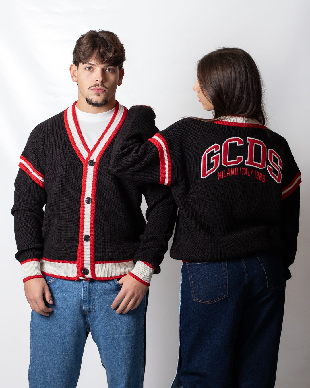 Cardigan GCDS "Logo Lounge College"