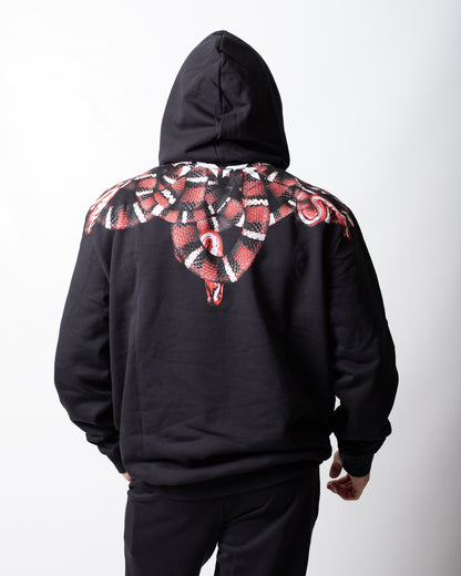 Felpa Marcelo Burlon con cappuccio "Red Snake" uomo