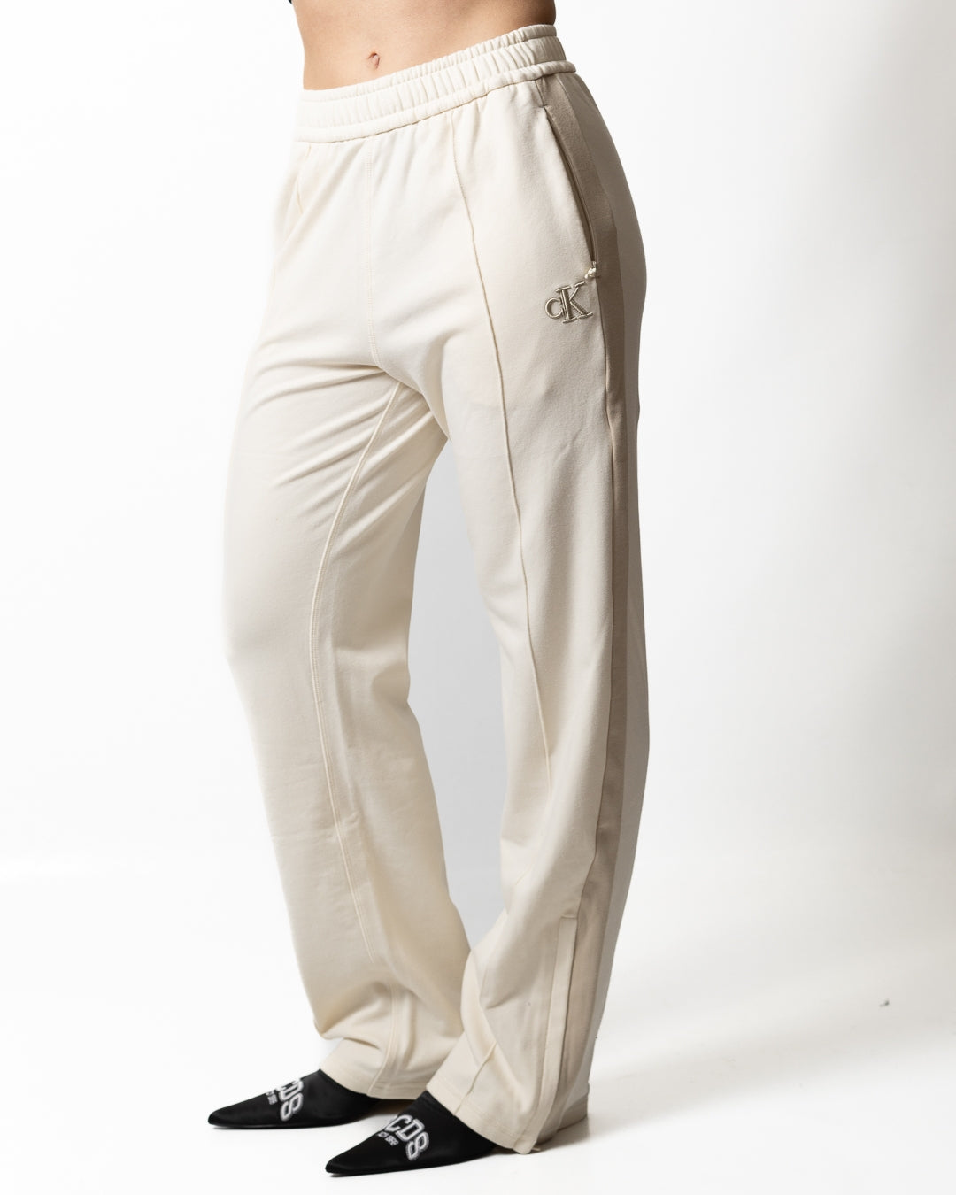 Pantalone Calvin Klein in felpa con zip donna