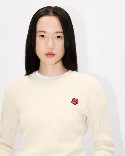 Maglia Kenzo girocollo "Boke Flower Cable" donna