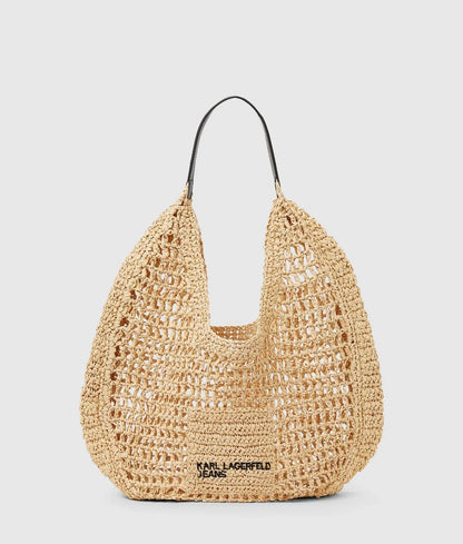 Borsa Karl Lagerfeld "Raffia Summer Hobo" donna