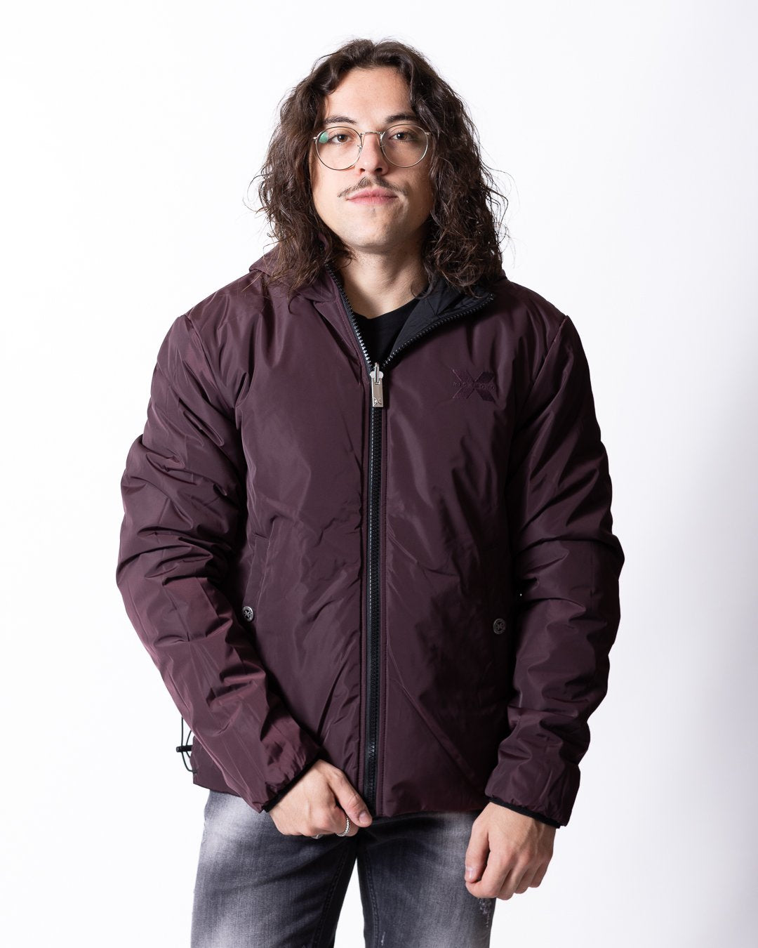 Giubbotto Richmond X reversibile con logo ricamato