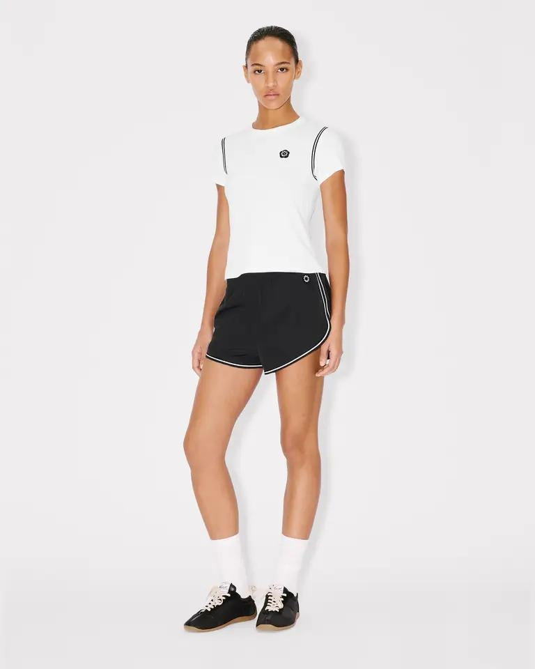 T-Shirt Kenzo con logo in ricamo boke flower 2.0 donna