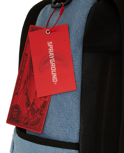 Zaino Sprayground denim shark bite dlxsv backpack