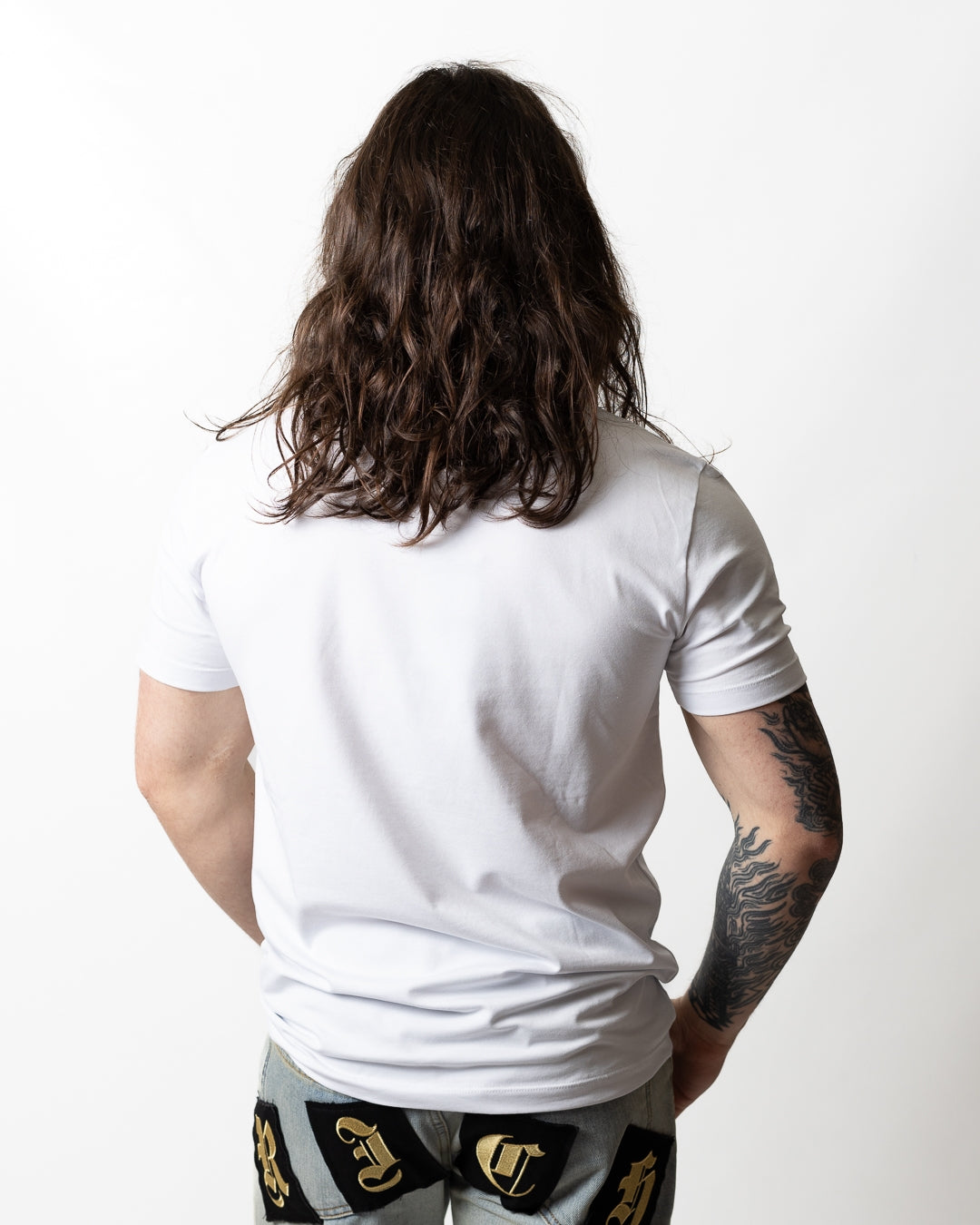 T-Shirt John Richmond con logo strass uomo