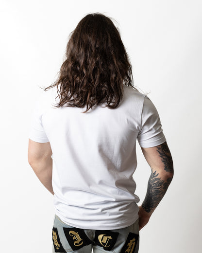 T-Shirt John Richmond con logo strass uomo