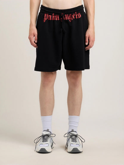Bermuda Palm Angels in felpa "Waist Logo" uomo