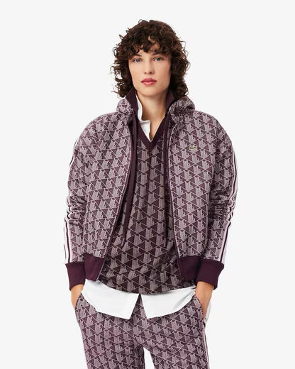 Felpa Lacoste fullzip con cappuccio donna