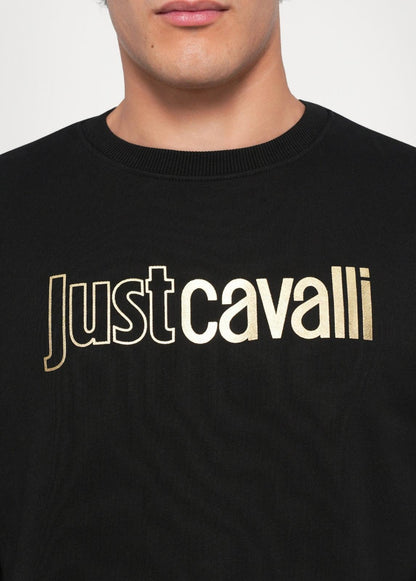 Felpa Just Cavalli girocollo "Institutional Logo" uomo