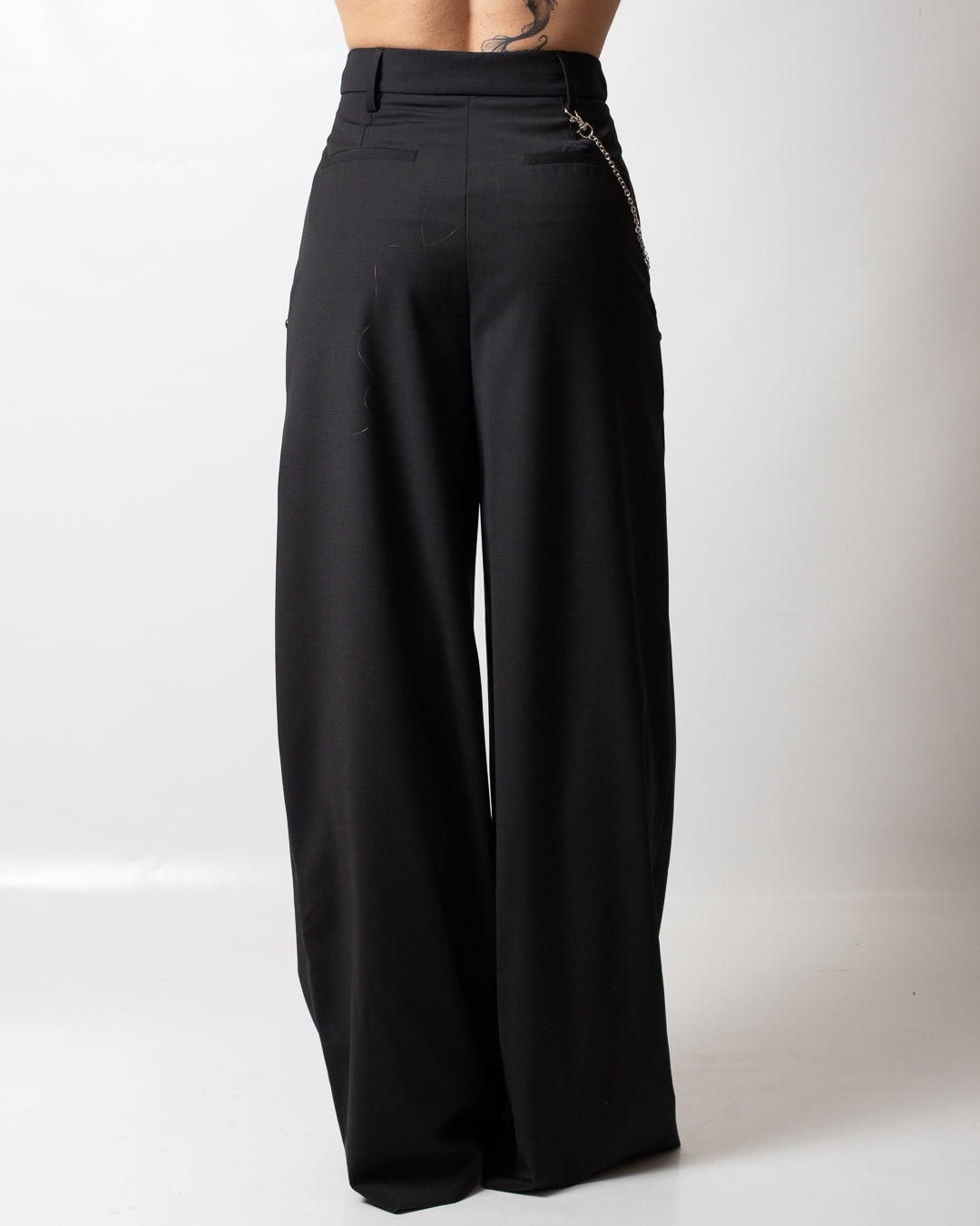 Pantalone Richmond X in misto lana con borchie donna