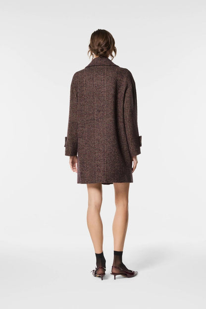 Cappotto Nenette doppio petto in misto lana donna