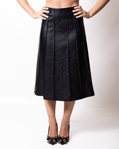 Gonna Twinset Actitude lunga in similpelle donna