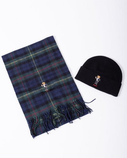 Cappello e sciarpa Polo Ralph Lauren con Polo Bear ricamato