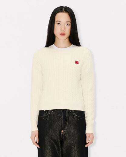 Maglia Kenzo girocollo "Boke Flower Cable" donna