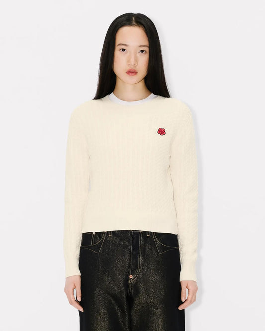 Maglia Kenzo girocollo "Boke Flower Cable" donna