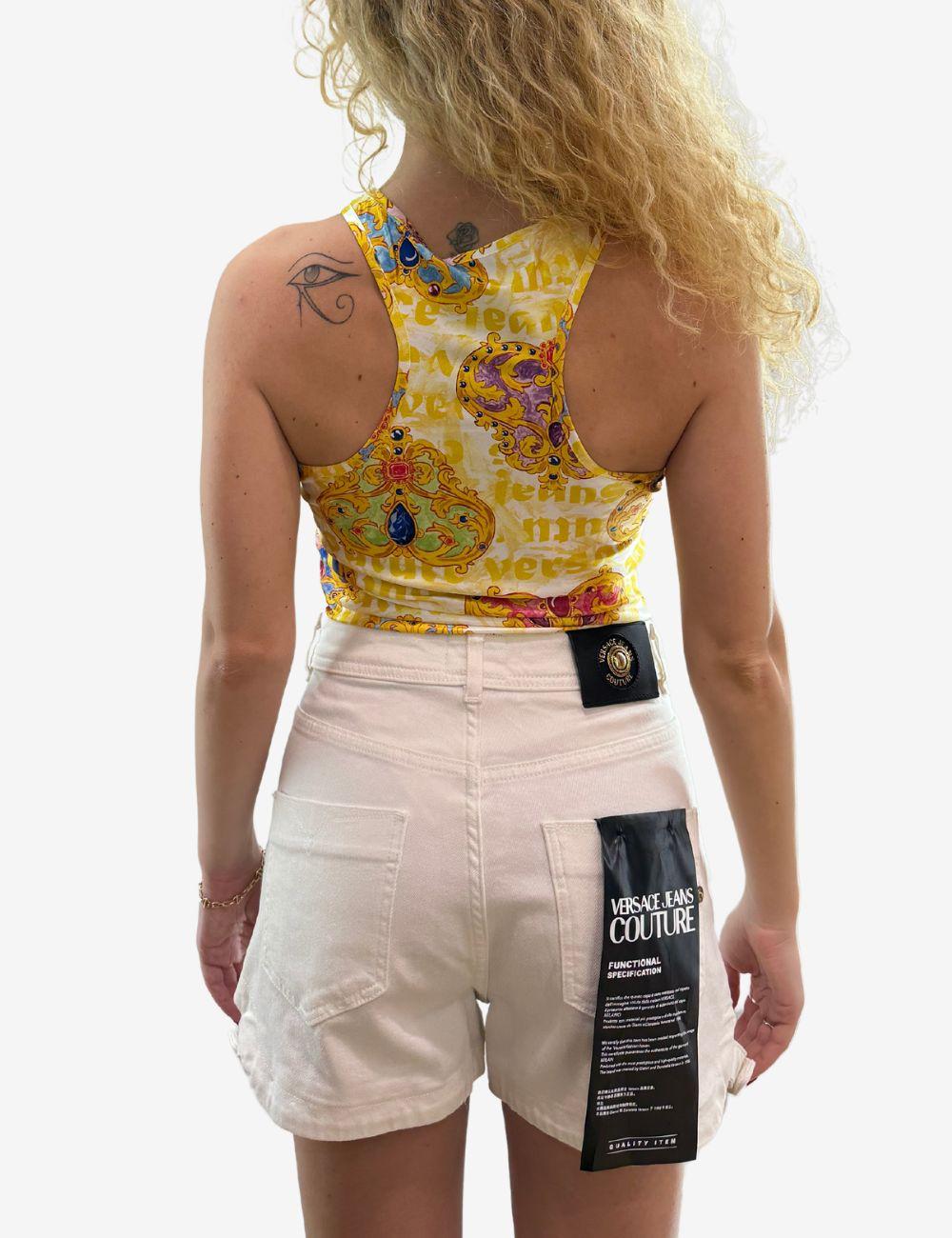 Body Versace Jeans Couture con stampa "Heart Couture" donna