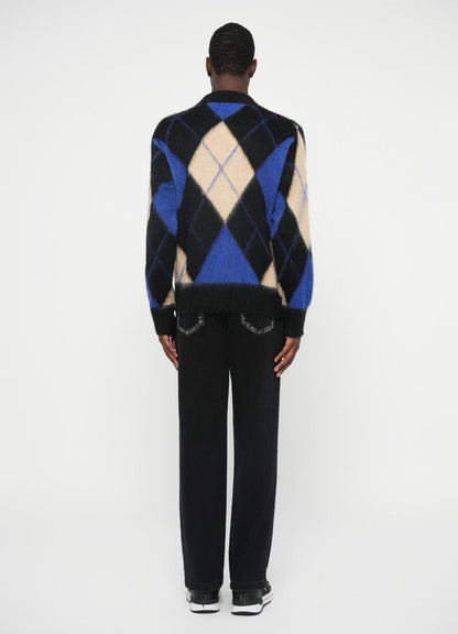 Maglia Versace Jeans Couture girocollo "Argyle" uomo