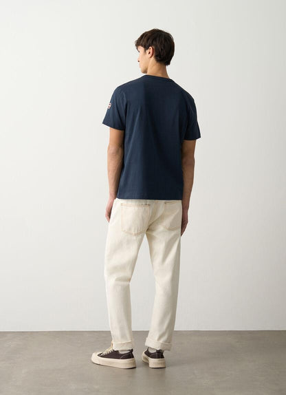 T-Shirt Colmar basic con logo in gomma uomo