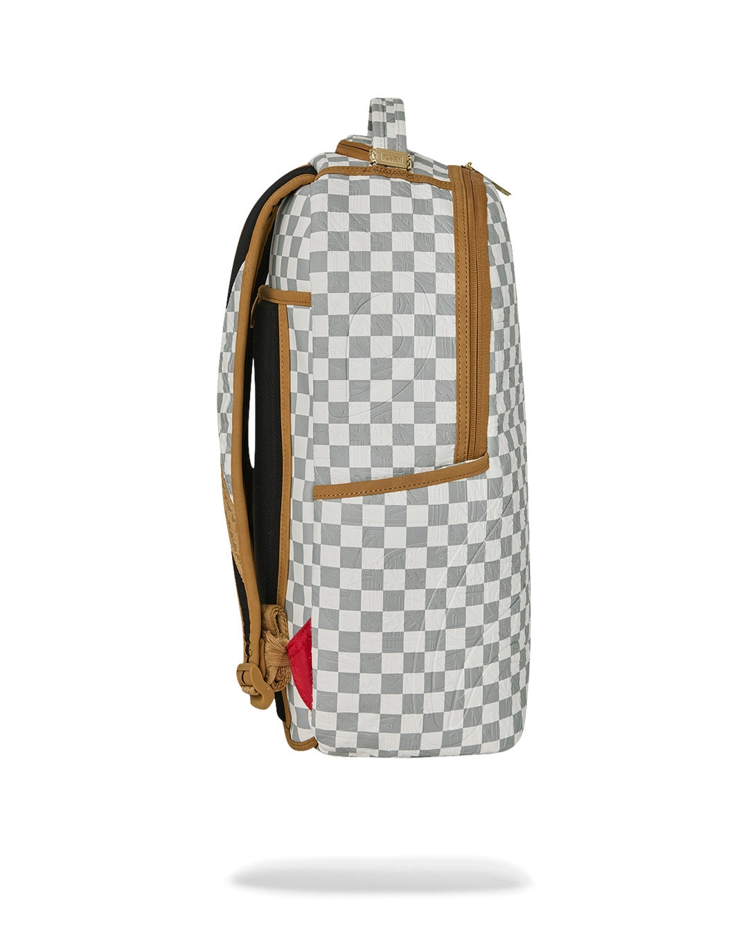 Zaino Sprayground bianco GRAFF EMBOSSED CREAM CHECK DLXSV BACKPACK