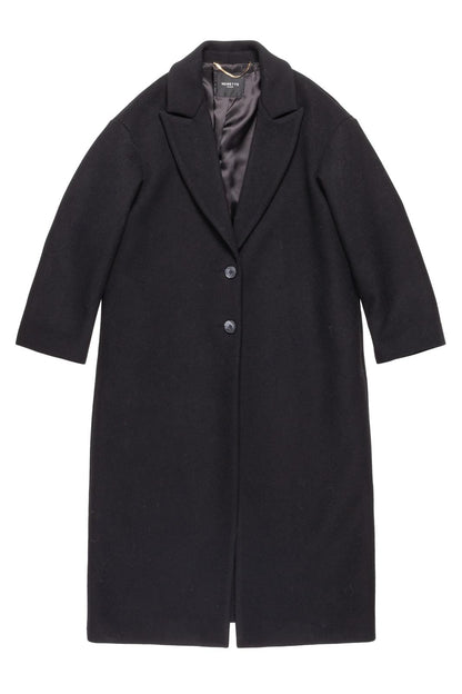 Cappotto Nenette monopetto in misto lana donna