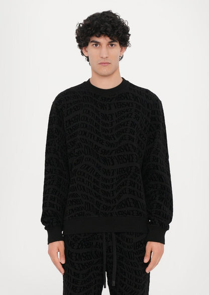 Felpa Versace Jeans Couture "Logomania" girocollo uomo